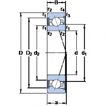 angular contact ball bearing installation S7002 CE/P4A SKF