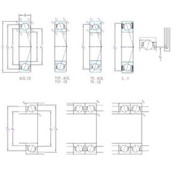 angular contact ball bearing installation S7003 CE/P4A SKF