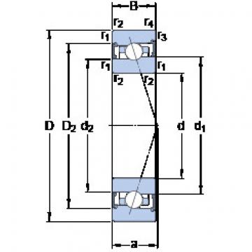 angular contact ball bearing installation S7008 ACB/HCP4A SKF