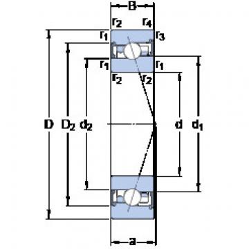 angular contact ball bearing installation S7007 FW/HC SKF