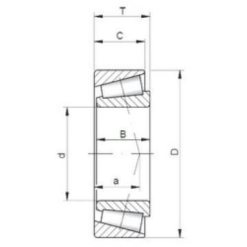 tapered roller dimensions bearings 33015 A CX