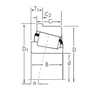 tapered roller bearing axial load 936/932-B Timken