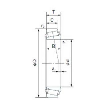 tapered roller dimensions bearings 639/633 NACHI