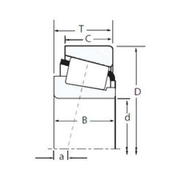 tapered roller bearing axial load HH221432/HH221410 Timken