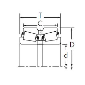 tapered roller bearing axial load 936/932CD+X3S-936 Timken