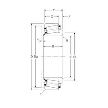 tapered roller dimensions bearings 80030/80068 Gamet