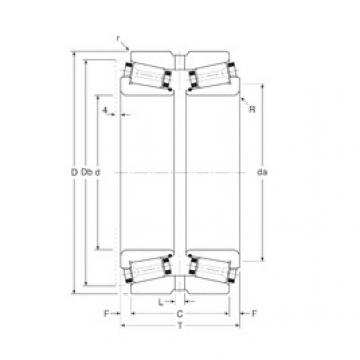 tapered roller dimensions bearings 382254X/382400XG Gamet