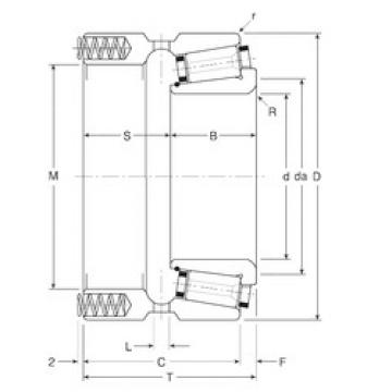 tapered roller dimensions bearings 70030/70062P Gamet