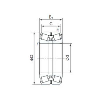 tapered roller bearing axial load 90KBE02 NACHI