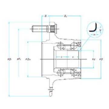 tapered roller thrust bearing 28BWK16A-Y-2+X3 F NSK