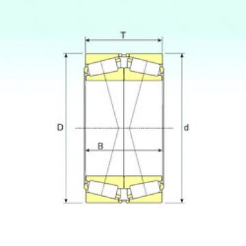 tapered roller dimensions bearings 33018/DFC150 ISB