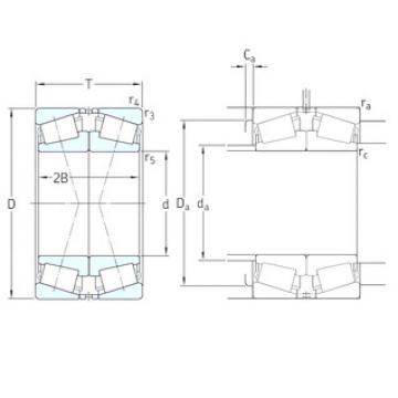 tapered roller dimensions bearings 33019/QDF SKF