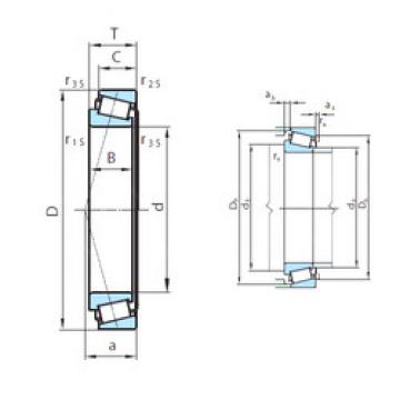 tapered roller dimensions bearings 33024A PSL