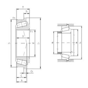 tapered roller bearing axial load K-JXC25640CB/K-JXC25640D ZVL