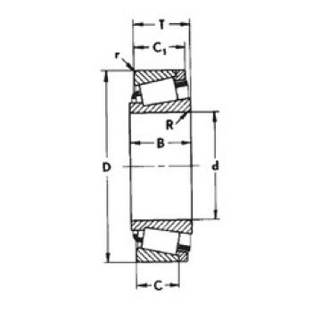 tapered roller dimensions bearings 331459B SKF