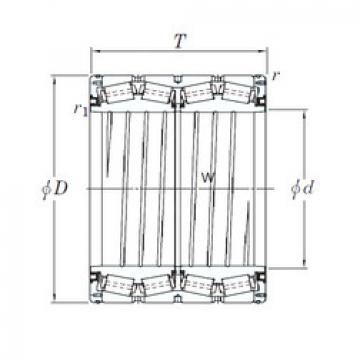 tapered roller dimensions bearings 45DS704842C KOYO