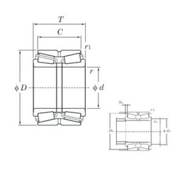 tapered roller dimensions bearings 462/500A KOYO