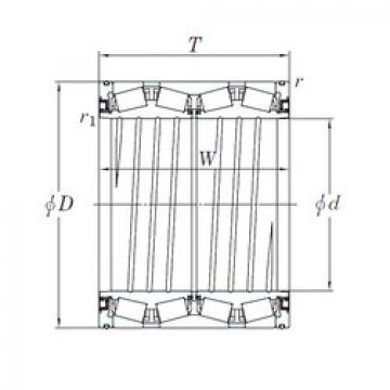 tapered roller dimensions bearings 47TS412819 KOYO