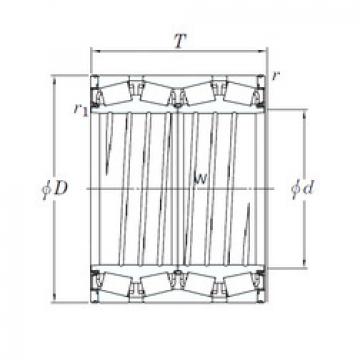 tapered roller dimensions bearings 47TS563829A KOYO