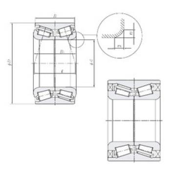 tapered roller dimensions bearings 4T-CRI-0992CS136/L260 NTN