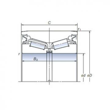 tapered roller bearing axial load AR110-28 NSK