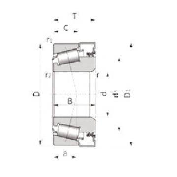 tapered roller bearing axial load R25-9D+X41Z-2 NSK