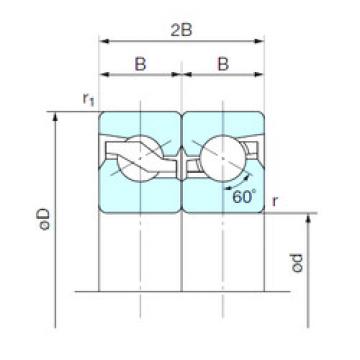 thrust ball bearing applications 40TAB07DB NACHI