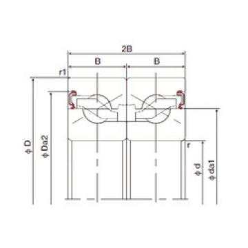 thrust ball bearing applications 17TAB04DB-2LR NACHI