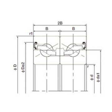 thrust ball bearing applications 17TAB04DB-2NK NACHI