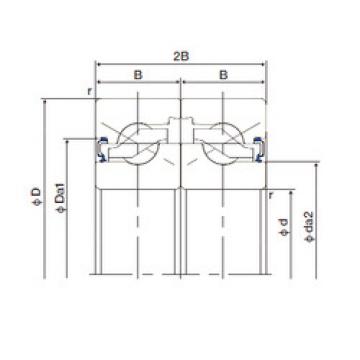 thrust ball bearing applications 30TAB06DF-2LR NACHI