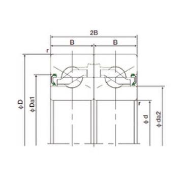 thrust ball bearing applications 40TAB07DF-2NK NACHI