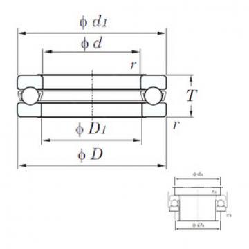 thrust ball bearing applications 511/500 KOYO