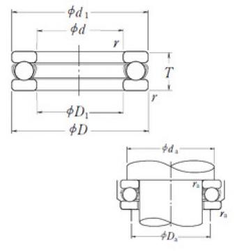 thrust ball bearing applications 51102 NSK