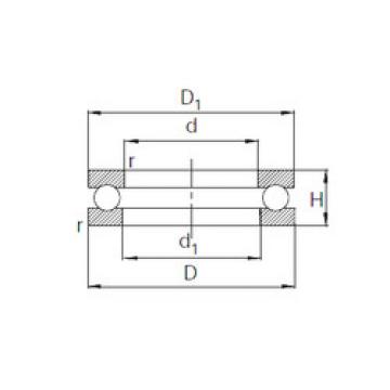 thrust ball bearing applications 51106 KBC