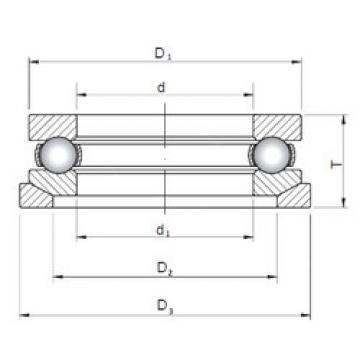 thrust ball bearing applications 53202U+U202 CX