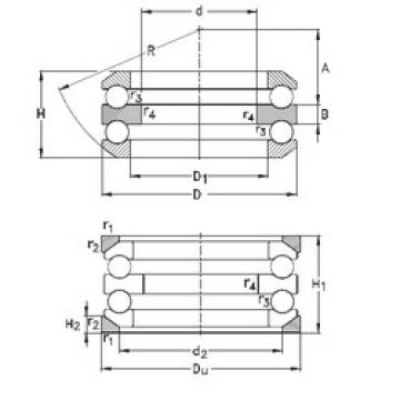 thrust ball bearing applications 54204+U204 NKE