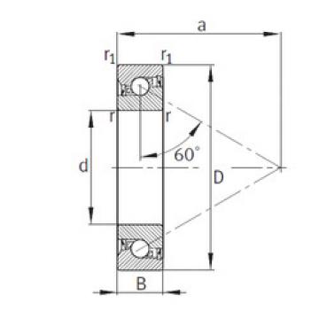 thrust ball bearing applications BSB025062-2RS-T FAG