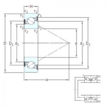 thrust ball bearing applications BS 217 /S 7P62U SNFA