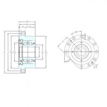 thrust ball bearing applications BSDU 225 FF SNFA