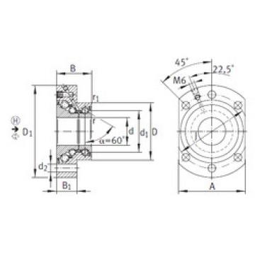 thrust ball bearing applications DKLFA2590-2RS INA