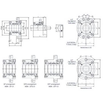 thrust ball bearing applications WBK35DF-31 NSK