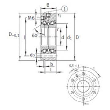 thrust ball bearing applications ZKLF1255-2RS INA