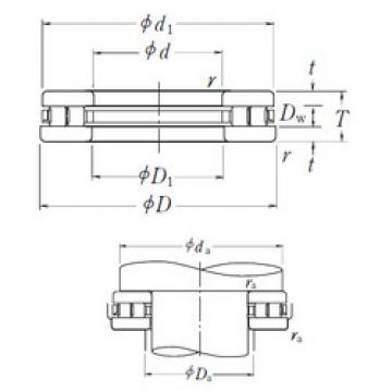 thrust ball images bearings 180TMP94 NSK