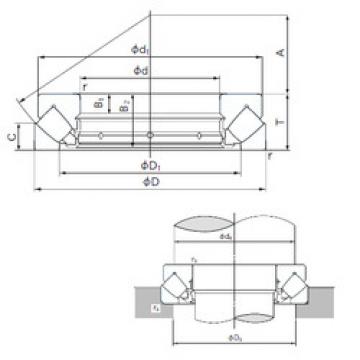 thrust ball images bearings 29268E NACHI