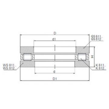 thrust ball images bearings 811/630 CX