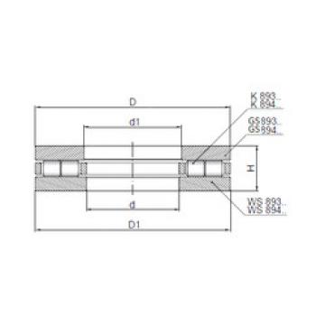 thrust ball images bearings 89307 CX