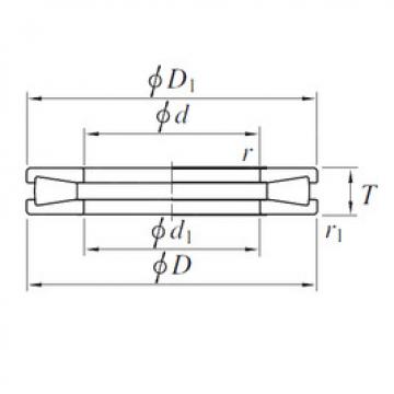 thrust ball images bearings T611V KOYO