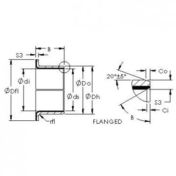 plain bushings bearings AST11 F08055 AST