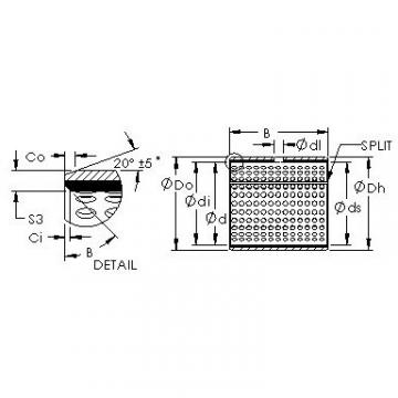 plain bushings bearings AST20  06IB08 AST