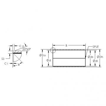 plain bushings bearings AST850BM 100100 AST